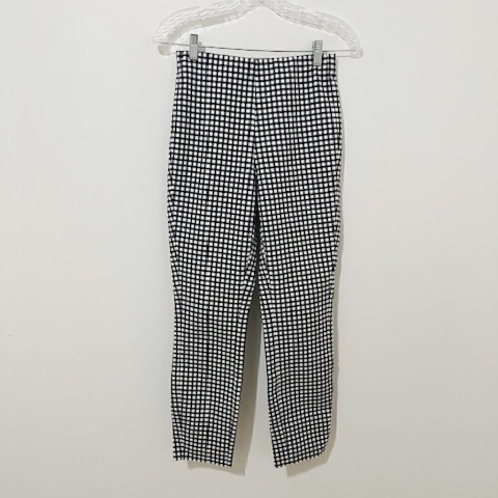 Rag & Bone Simone Slim Ankle Pants Black & White Gingham Women's Size 2 - Picture 2 of 5